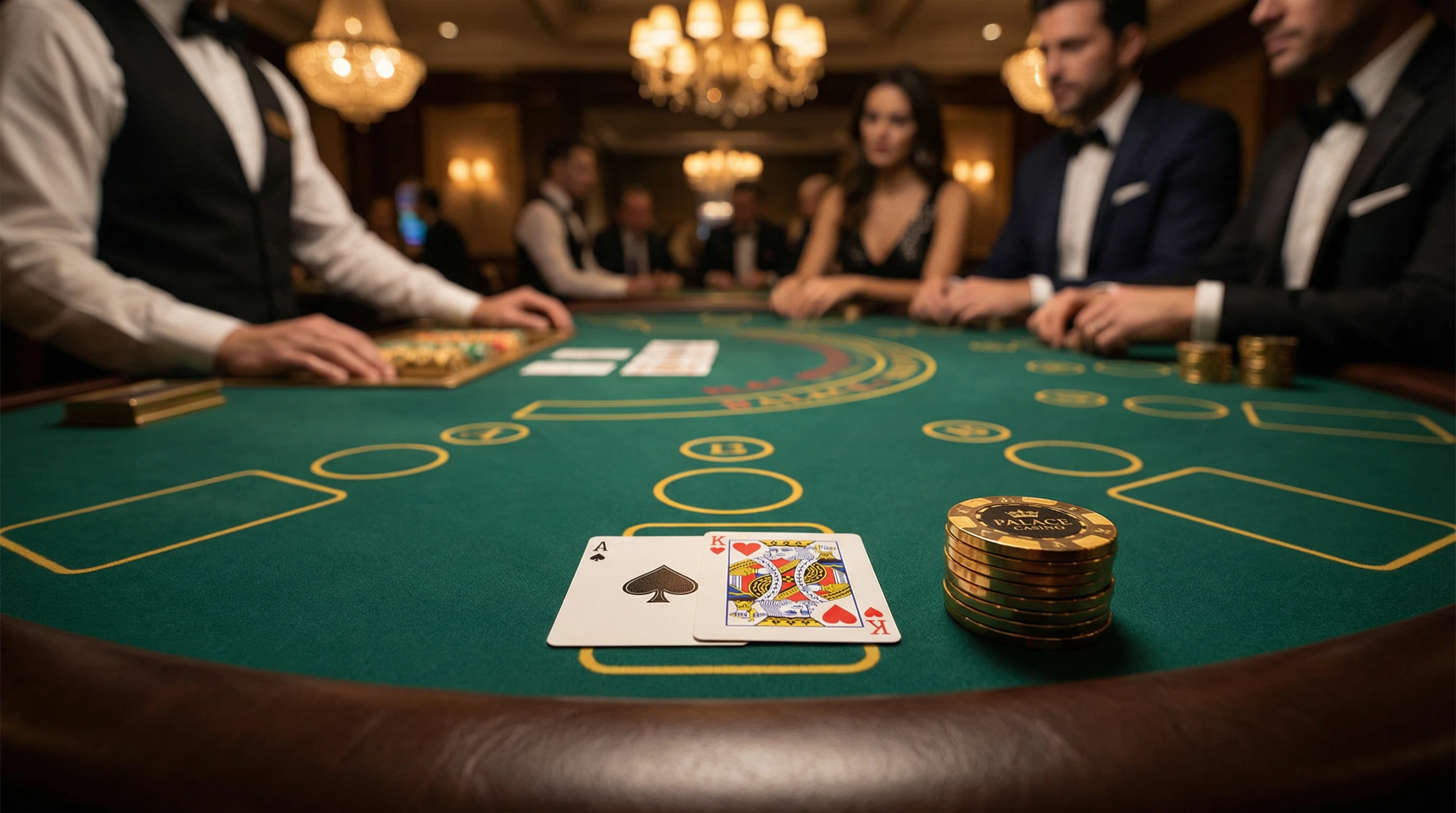 Mesa de blackjack profesional